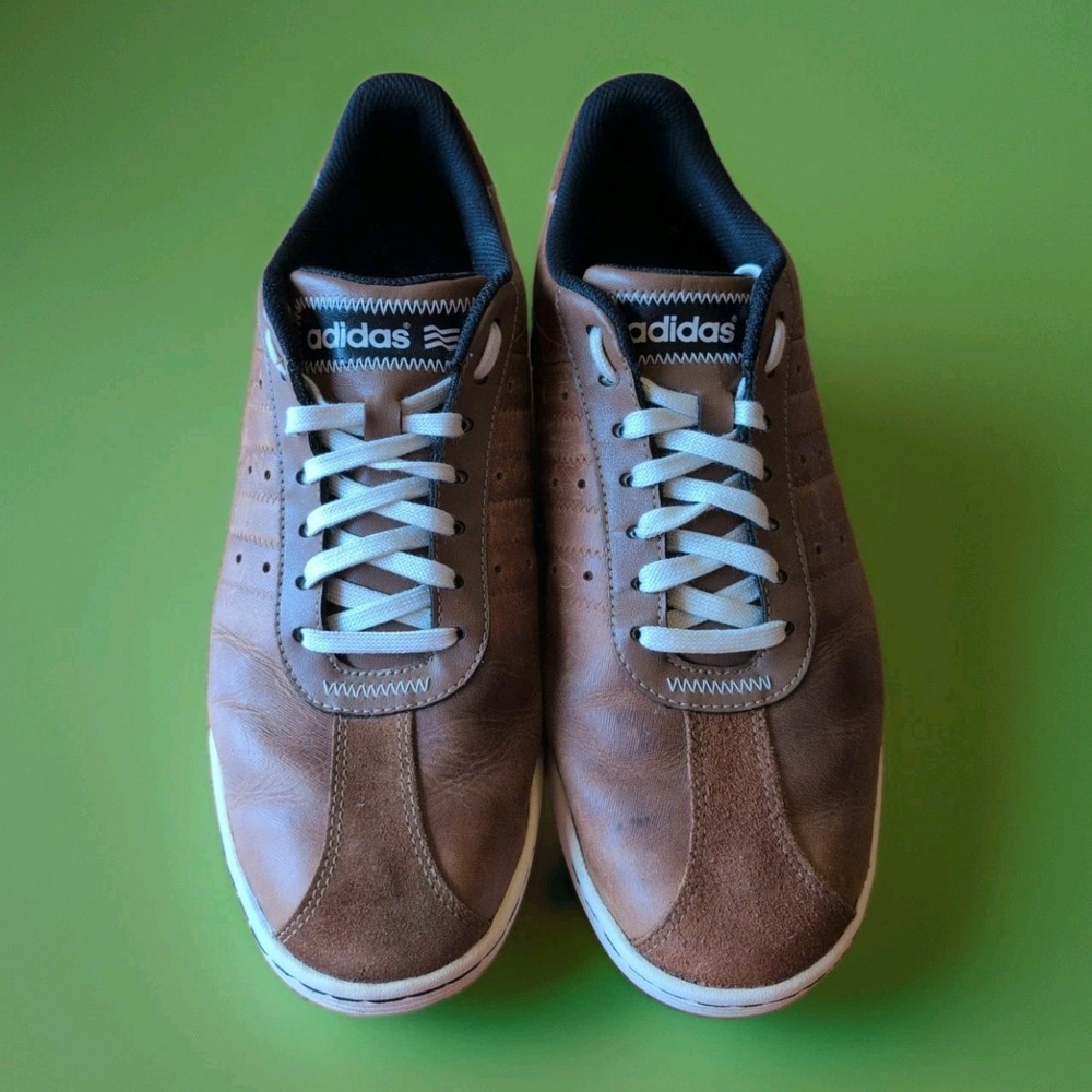 Adidas Adicross Classic Golf Shoes 10 US Leather Suede Accents Spikeless